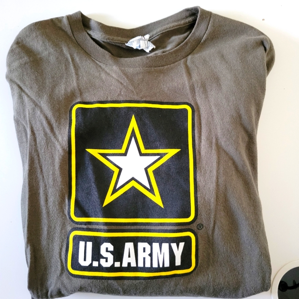 NWOT.  Army Star Logo Olive Green  Long Sleeve Shirt Size XL - Picture 5 of 6